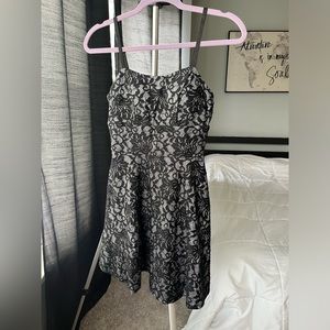 Speechless black and grey cocktail dress